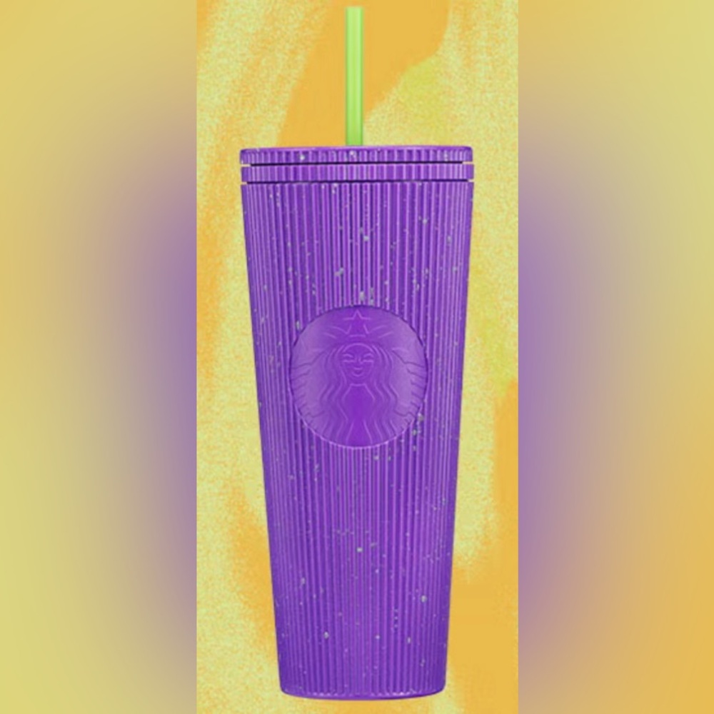 NEW Starbucks Halloween 2024 Purple Potion Glow-in-the-Dark Cold Cup, 24oz
